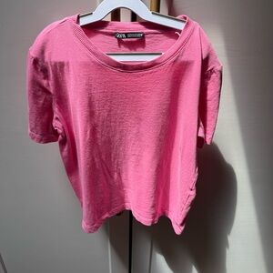 Zara Pink Short Sleeve Tee